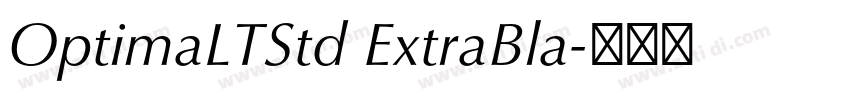 OptimaLTStd ExtraBla字体转换